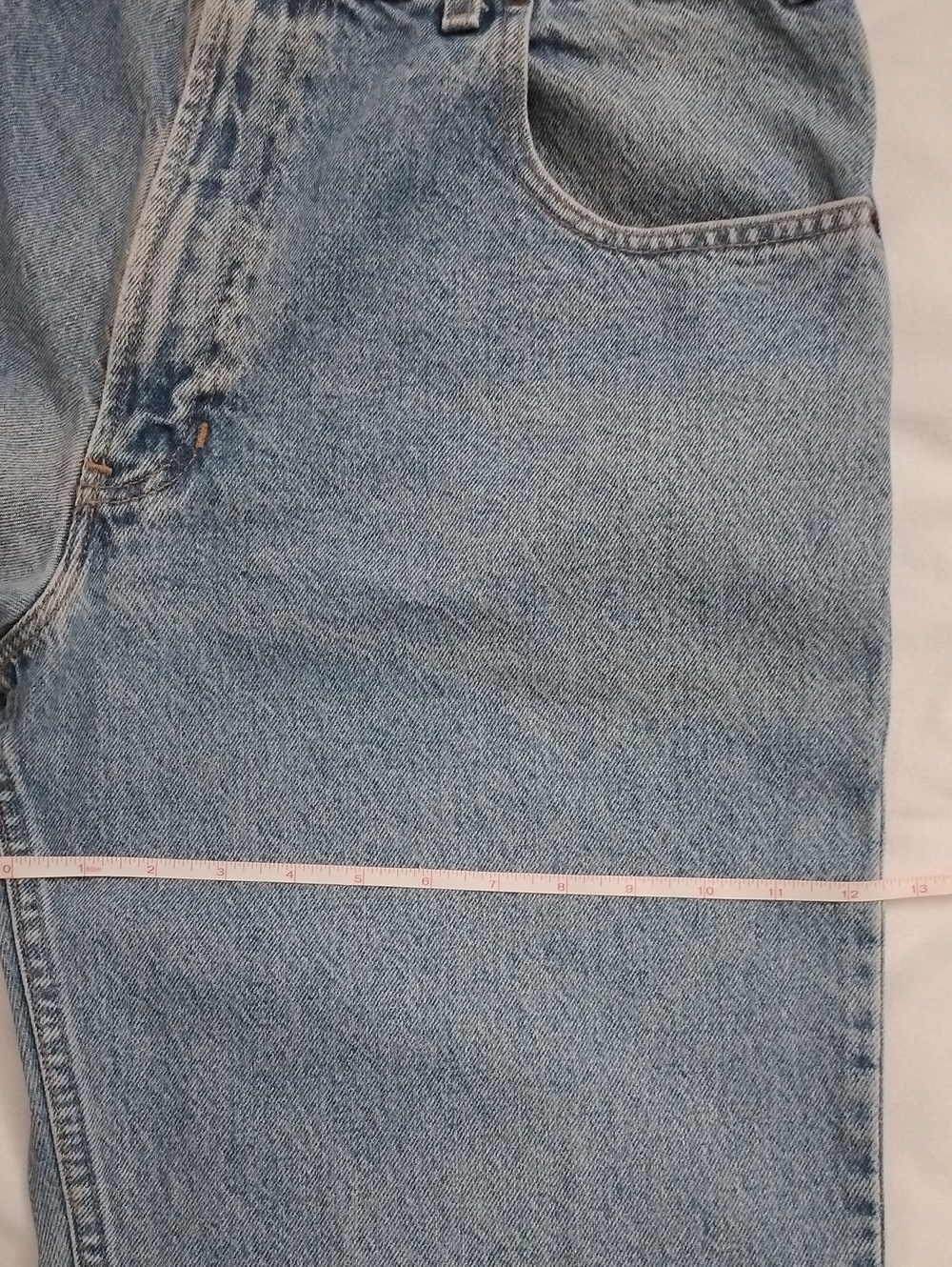 Men's VTG Old Navy Straight Leg Classic Denim Jeans 35x32, Light/Med Blue Wash - Picture 11 of 16